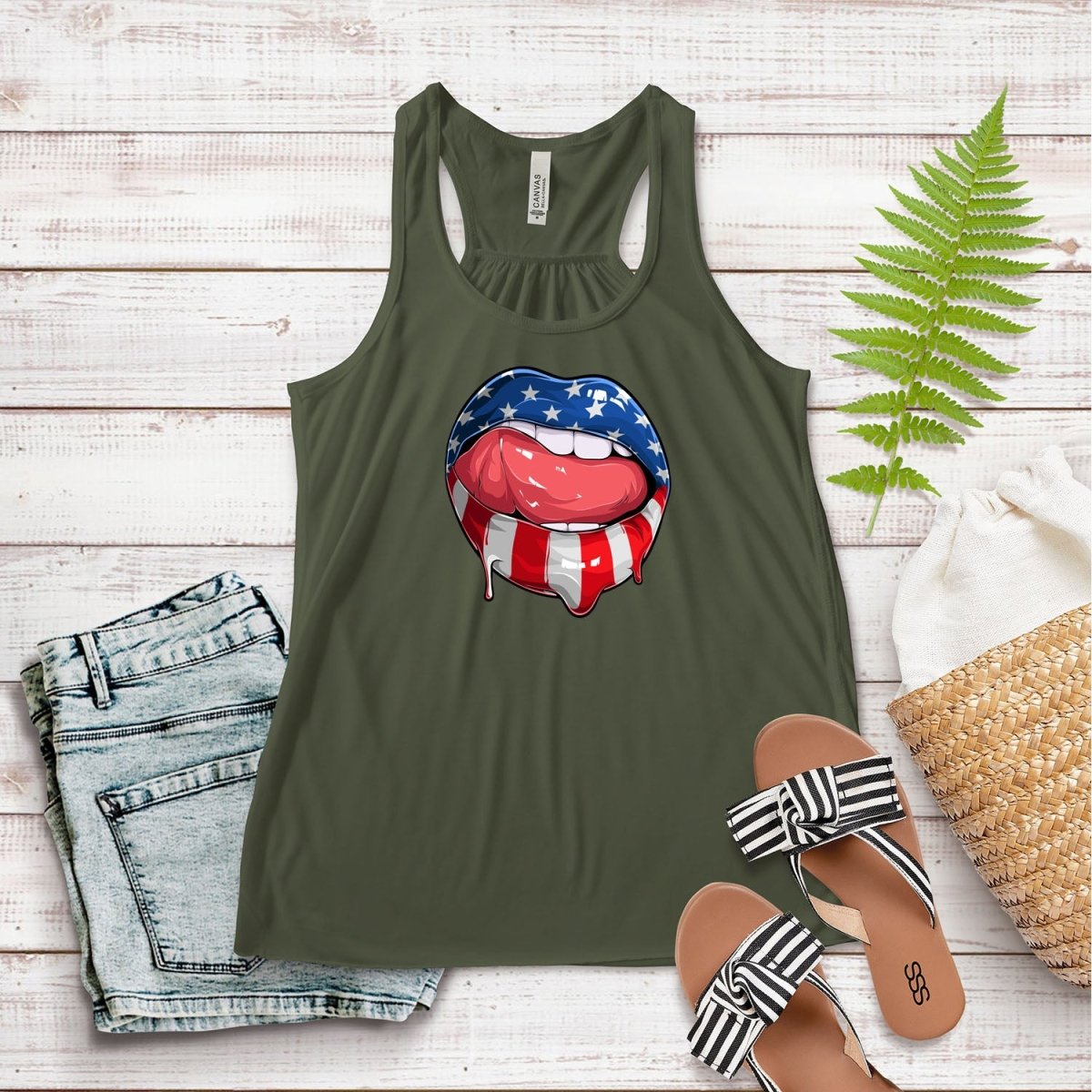 Patriotic Kiss Tank