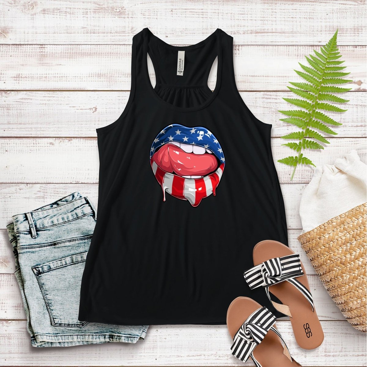 Patriotic Kiss Tank