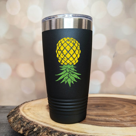 Upside-down Grunge Pineapple Tumbler
