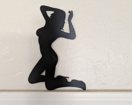 Sexy Lady Door Charm | Naked Women Home Décor | 3D Acrylic Wall Art | Gifts for Him