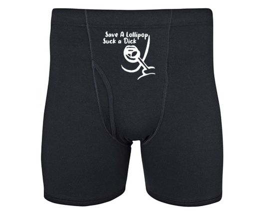 Save a Lollipop Suck a Dick Men's Boxer Briefs | Men's Funny Underwear | Sexy Underpants