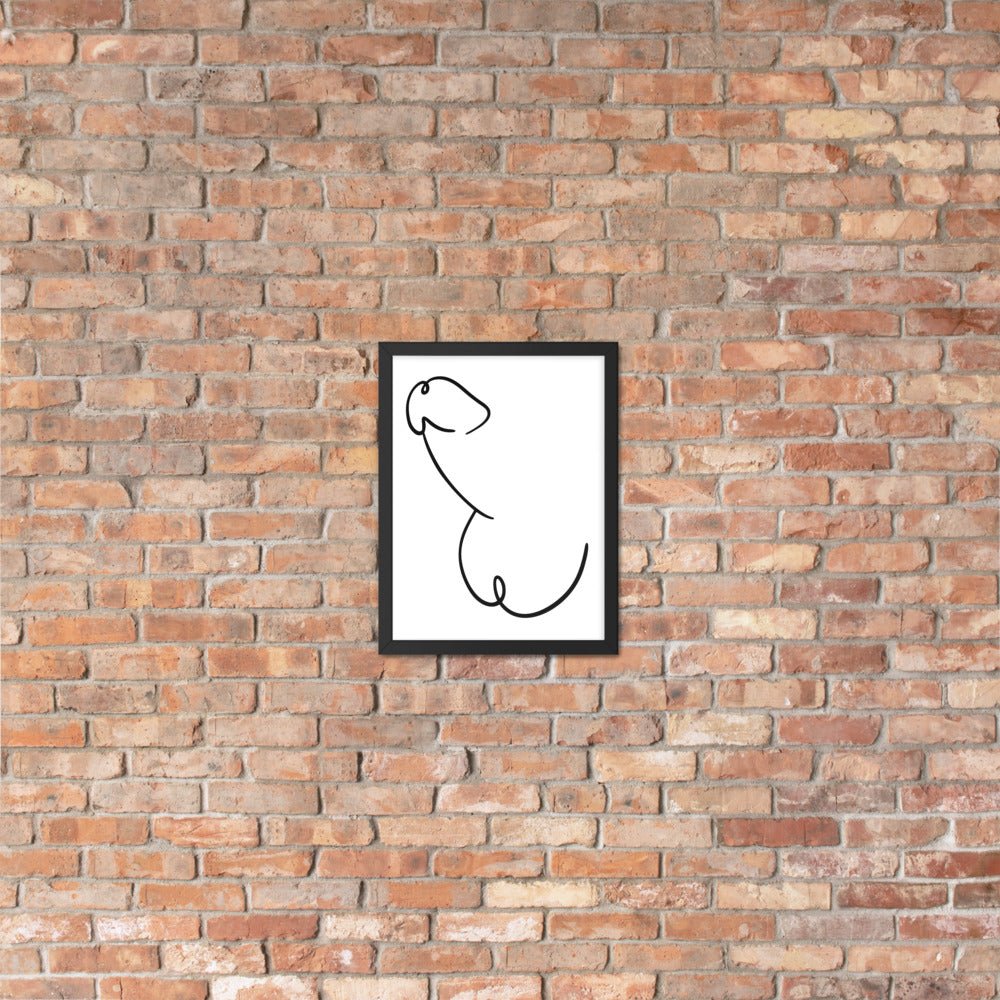 Framed photo paper poster