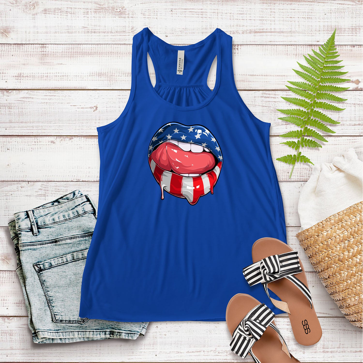 Patriotic Kiss Tank