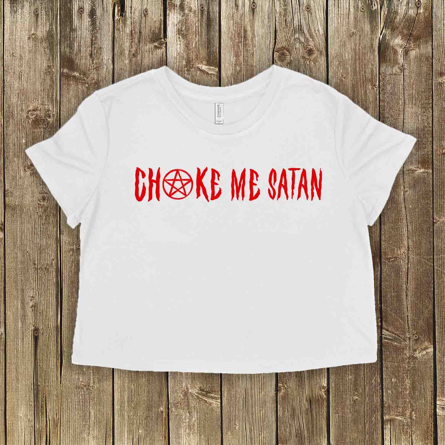 Choke Me Satan Crop