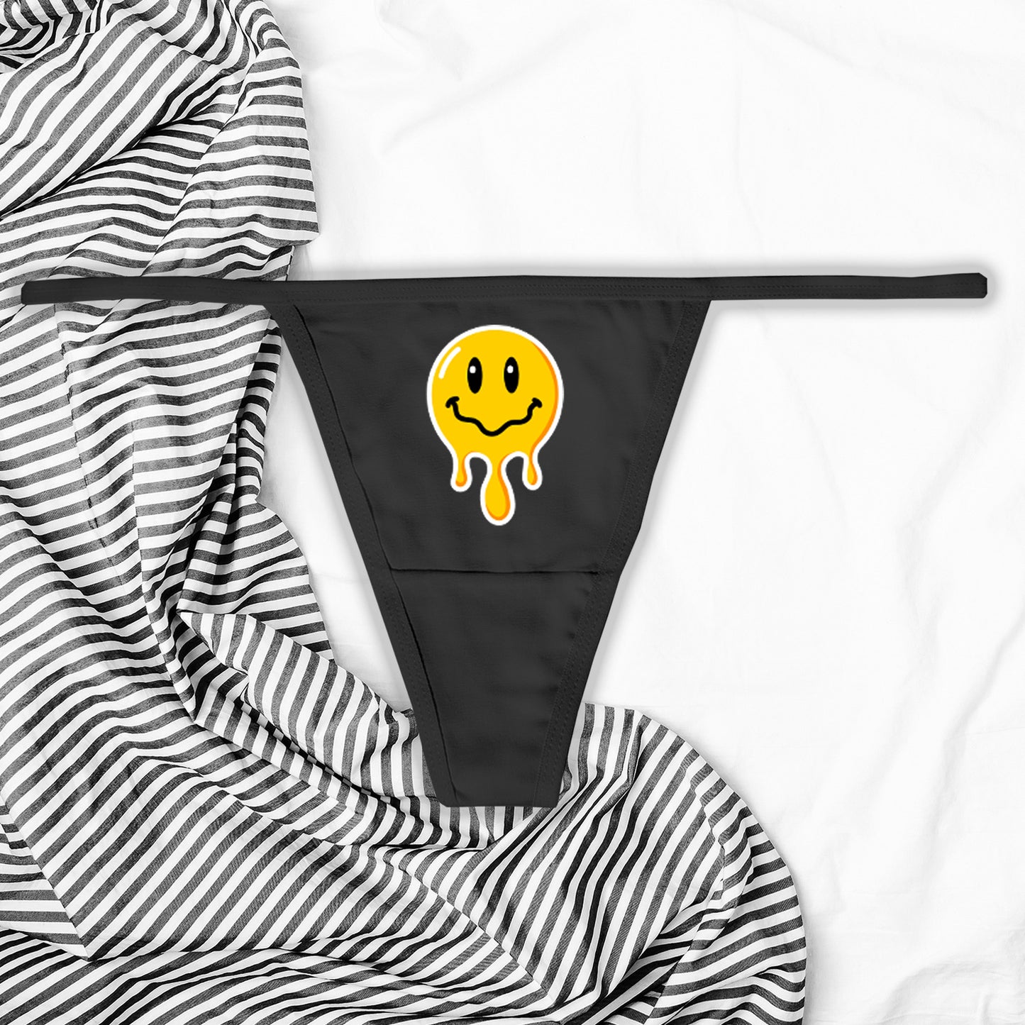 Dripping Emoji Face Thong