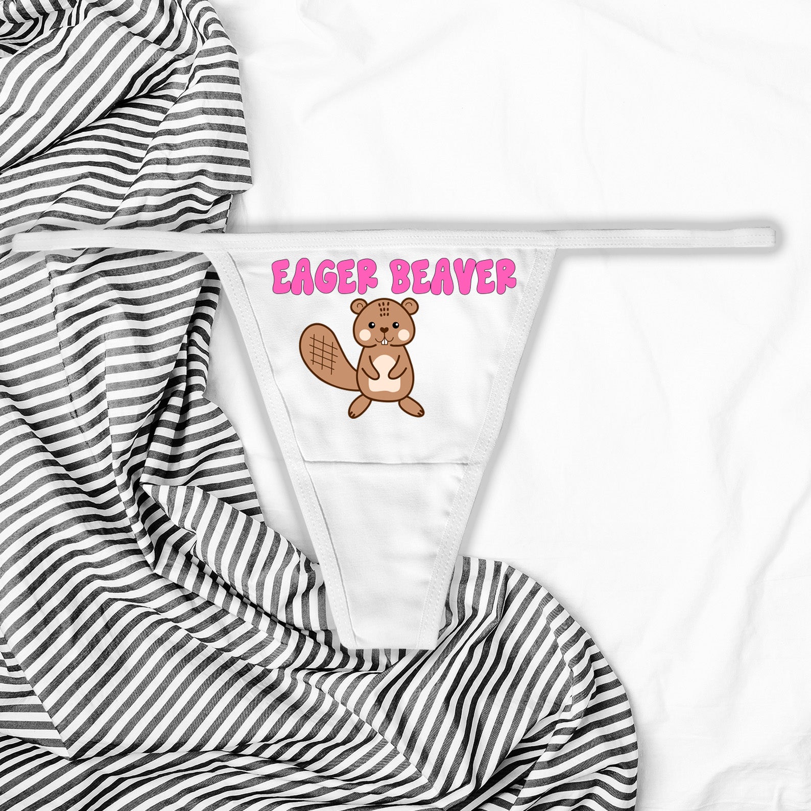 Playful Appeal: 'This Beaver Needs Wood' Custom Women's Underwear