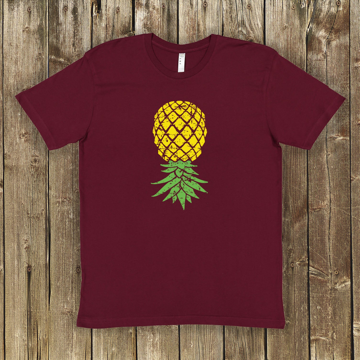 Distressed Upside-down Pineapple Shirt