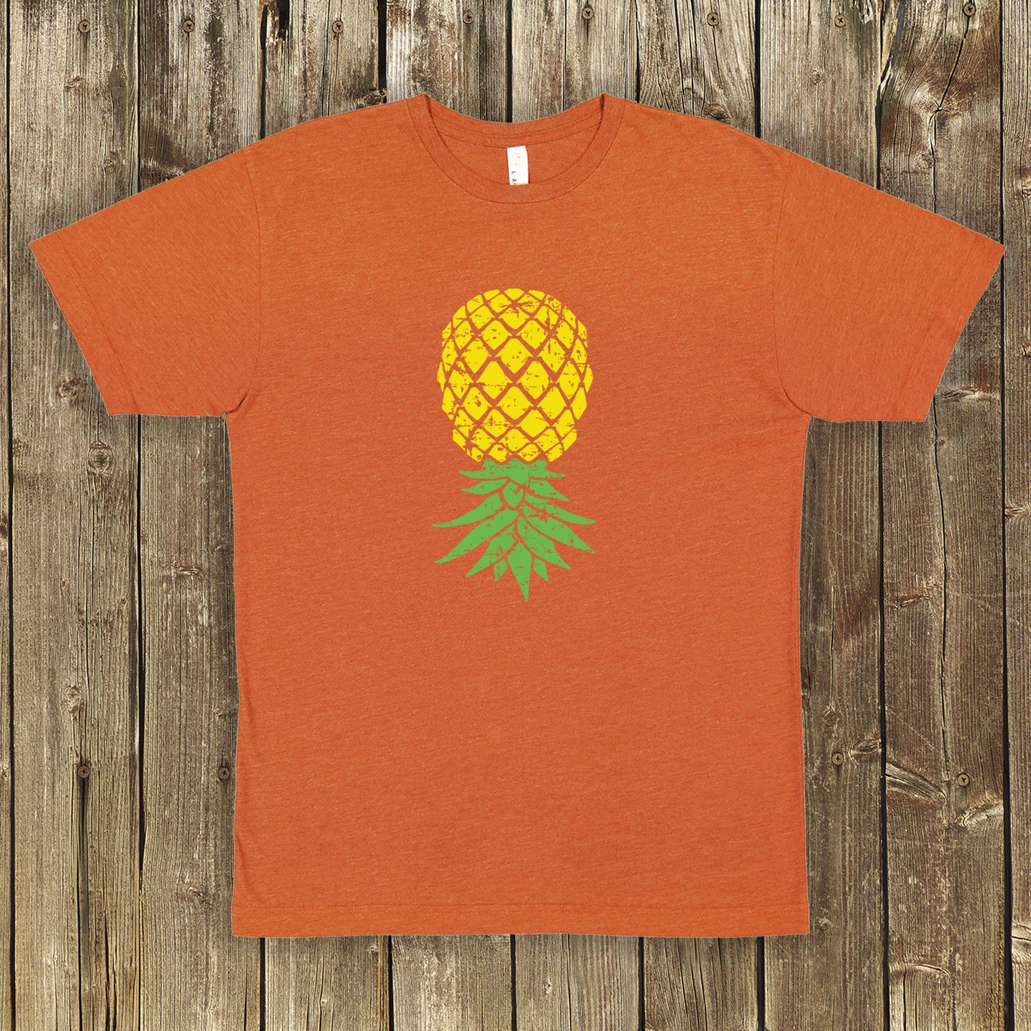 Distressed Upside-down Pineapple Shirt