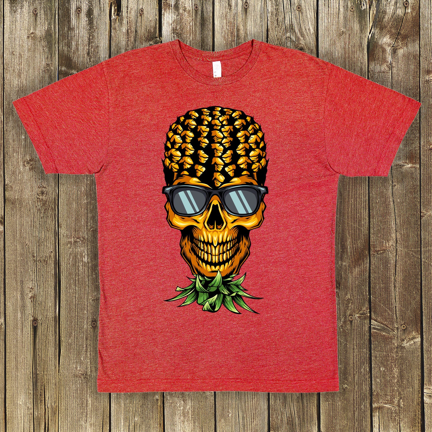 Upside-down Pineapple Skull Shirt