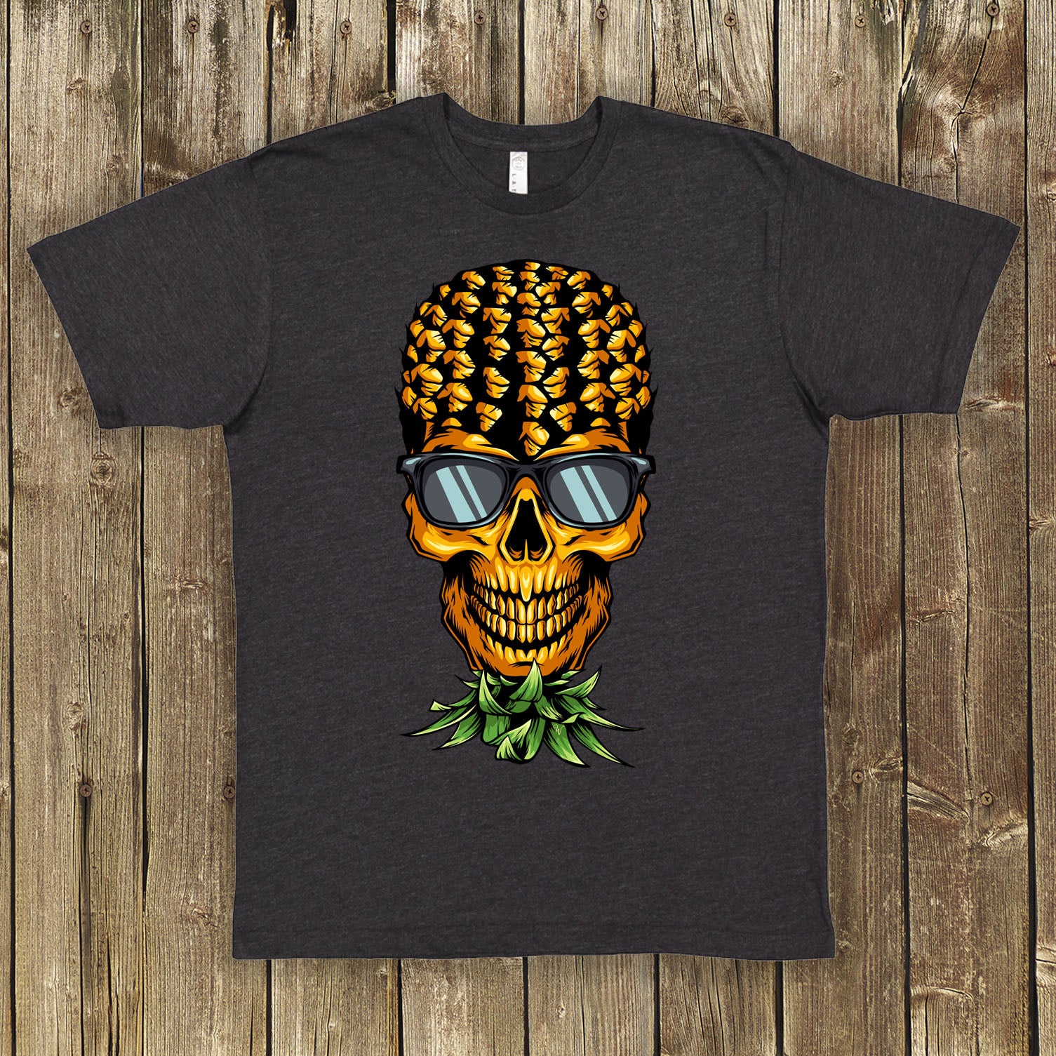 Upside-down Pineapple Skull Shirt