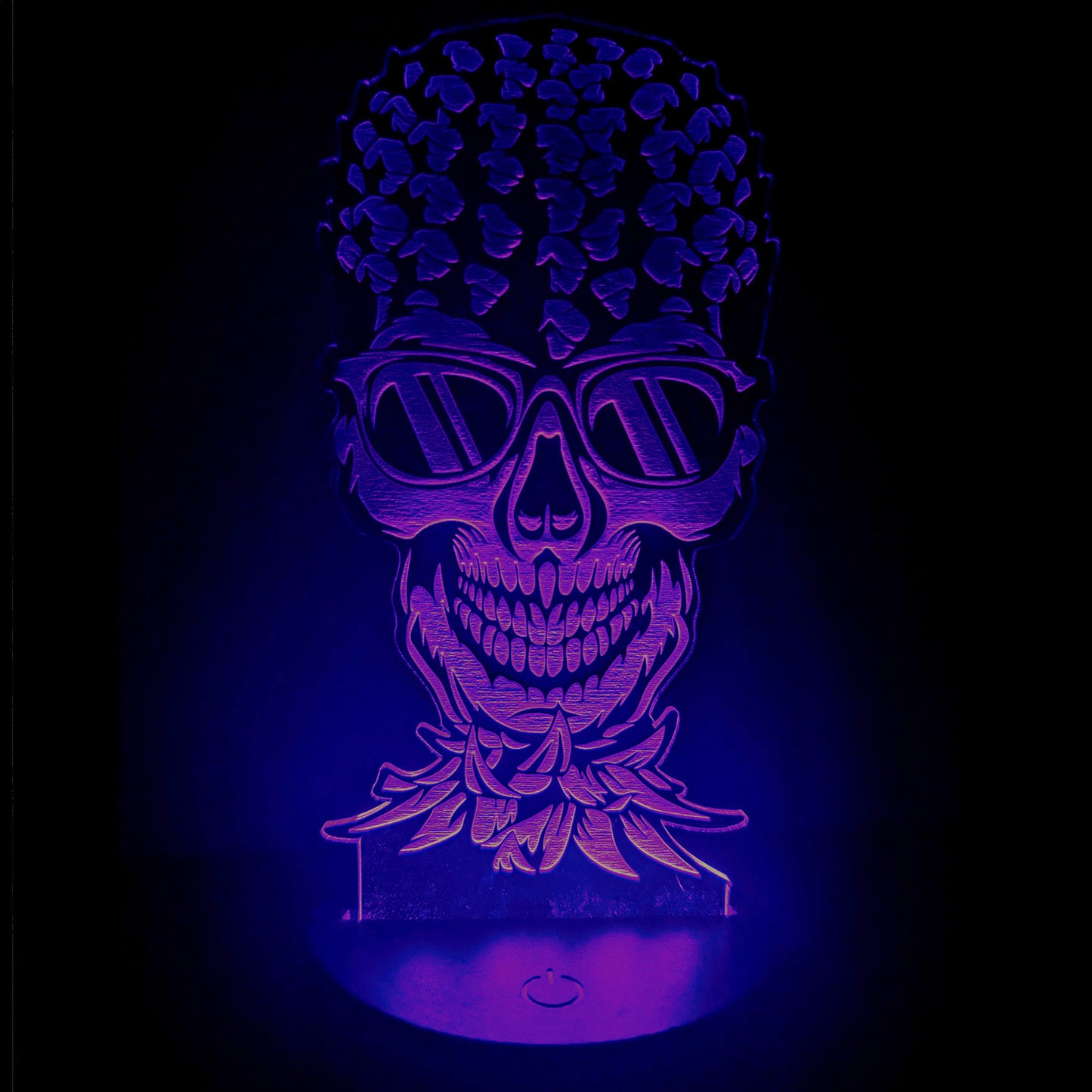 Upside-down Pineapple Skull LED Light