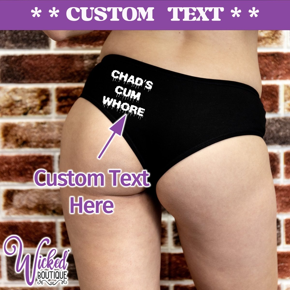 Custom Text Cheeky Panty