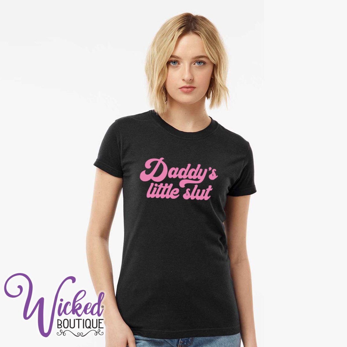 Daddys Little Slut Slim Fit T-shirt