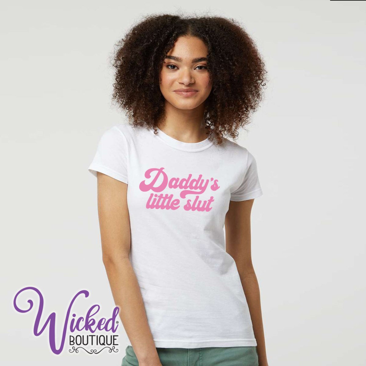 Daddys Little Slut Slim Fit T-shirt