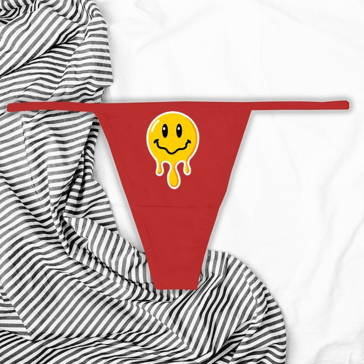 Dripping Emoji Face Thong
