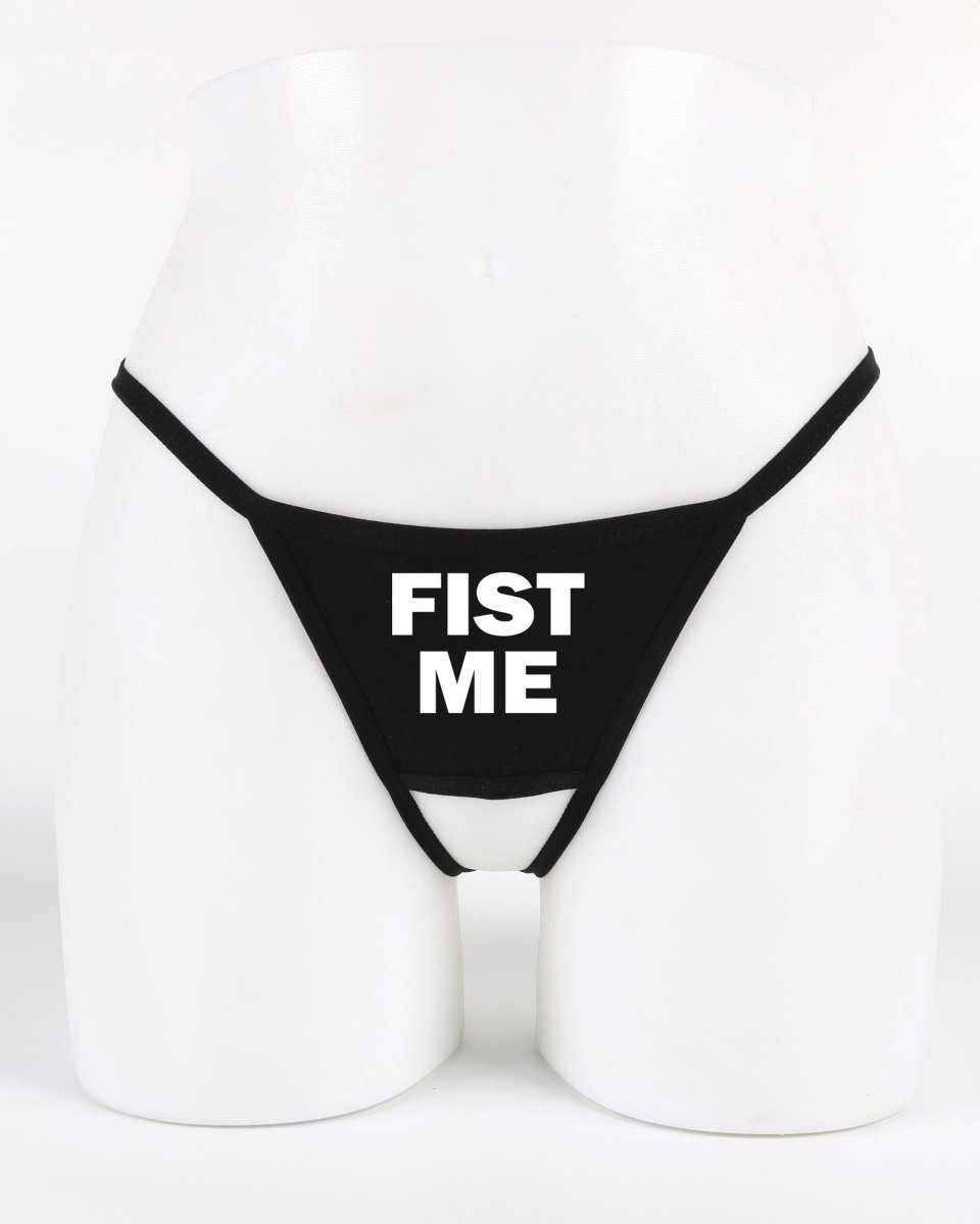 Fist Me Crotchless Thong