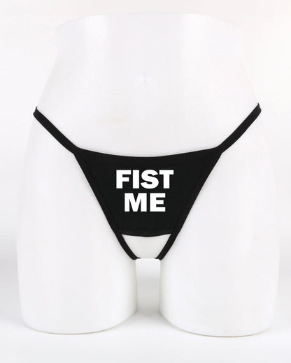 Fist Me Crotchless Thong