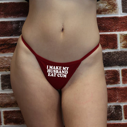 I Make My Husband Eat Cum Panties