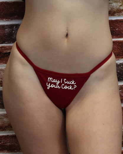May I Suck Your Cock Panties