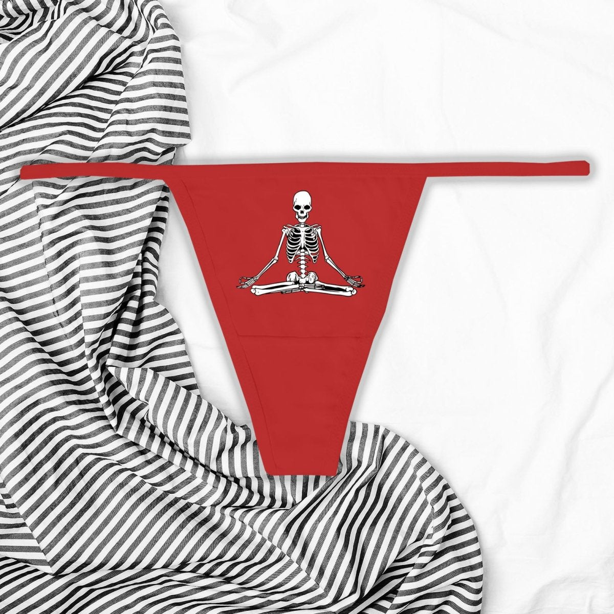 Meditating Skeleton Thong