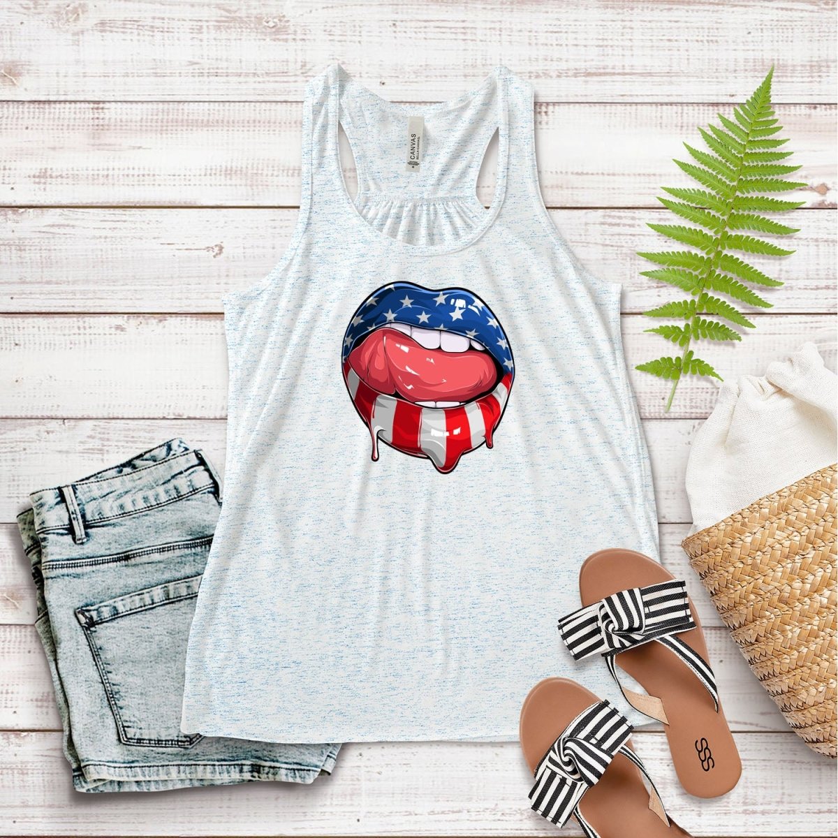 Patriotic Kiss Tank