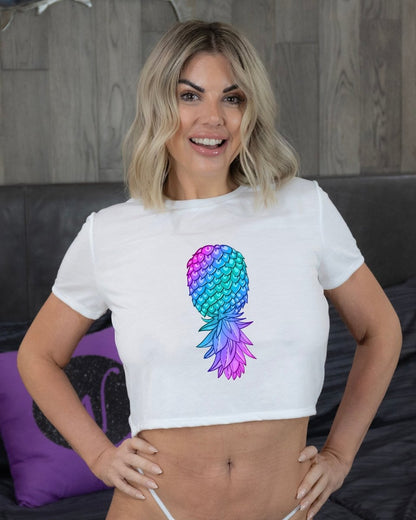 Purple Upside Down Pineapple Tops