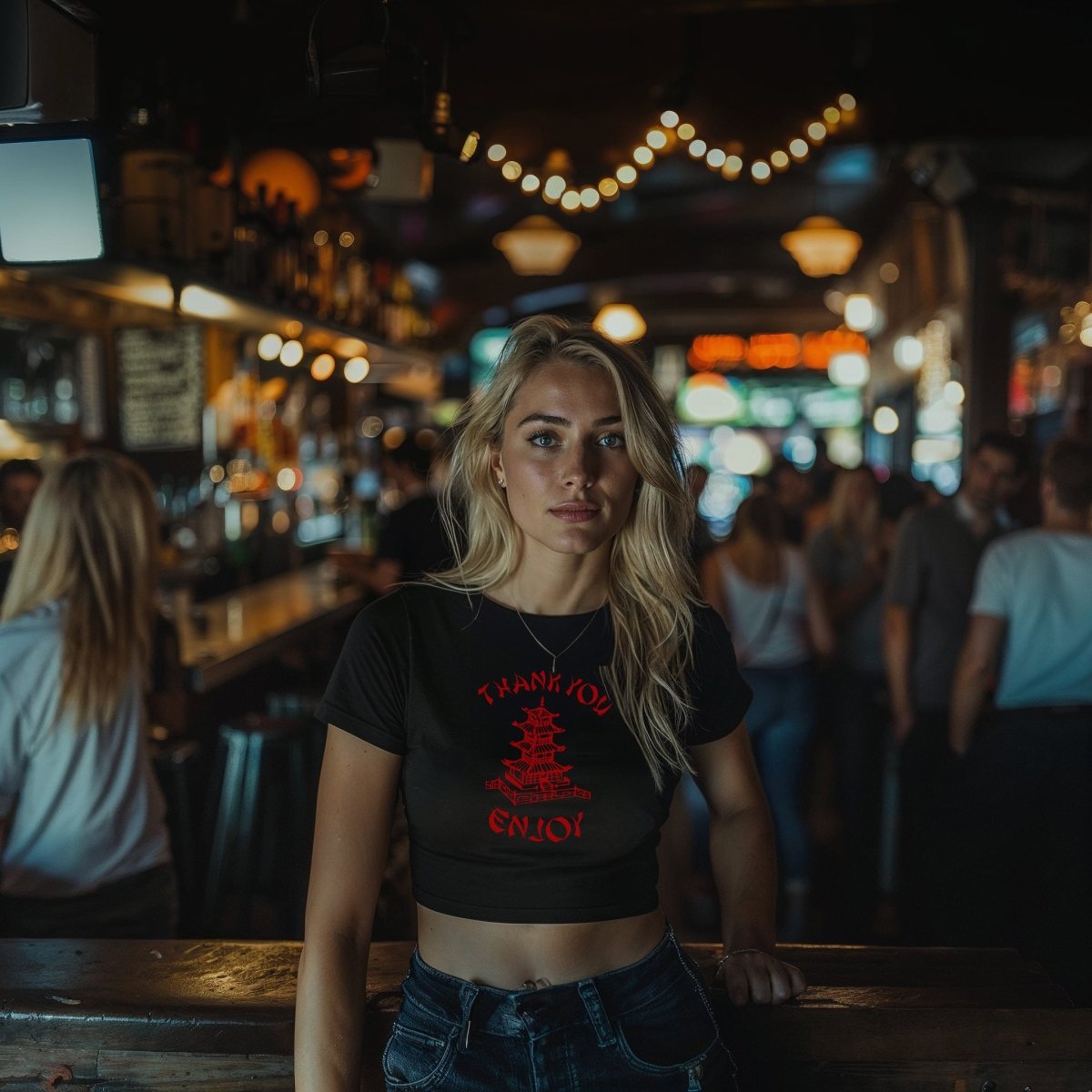 Thank You Enjoy Crop