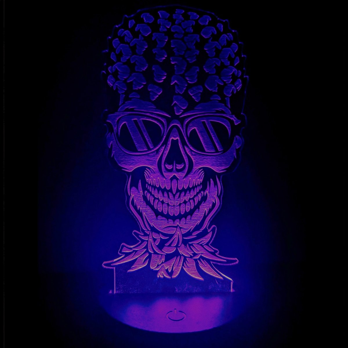 Upside-down Pineapple Skull LED Light