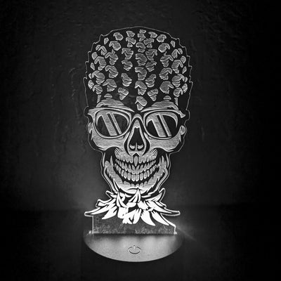 Upside Down Pineapple Skull LED Light