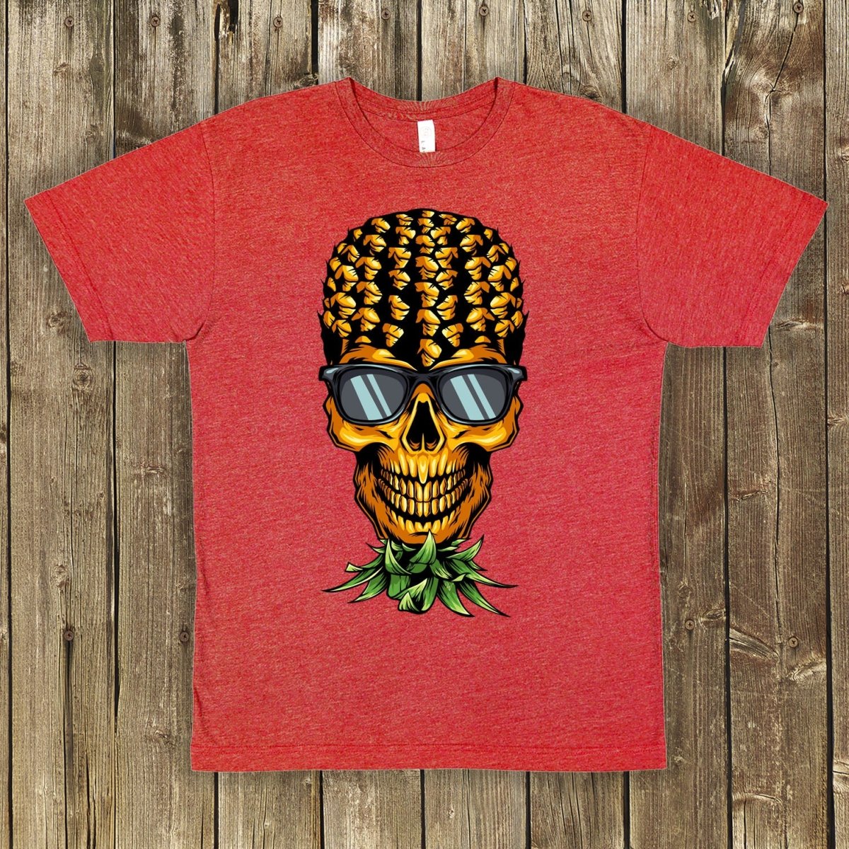 Upside Down Pineapple Skull Shirt