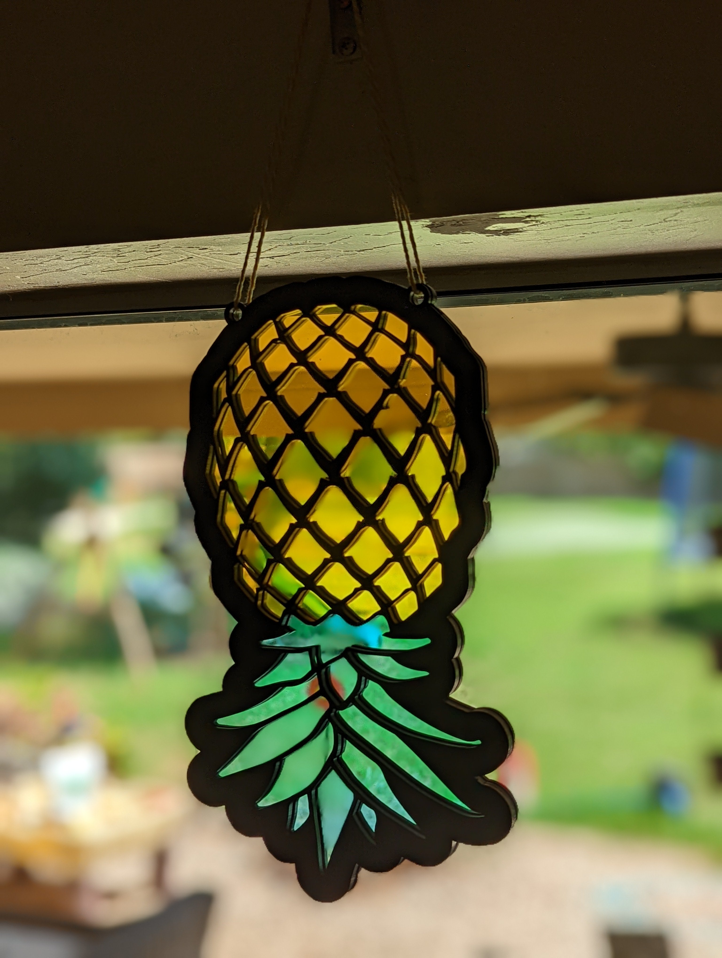 Upside Down Pineapple Suncatcher
