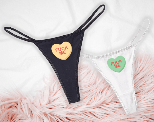 Conversation Heart Fuck Me Panties