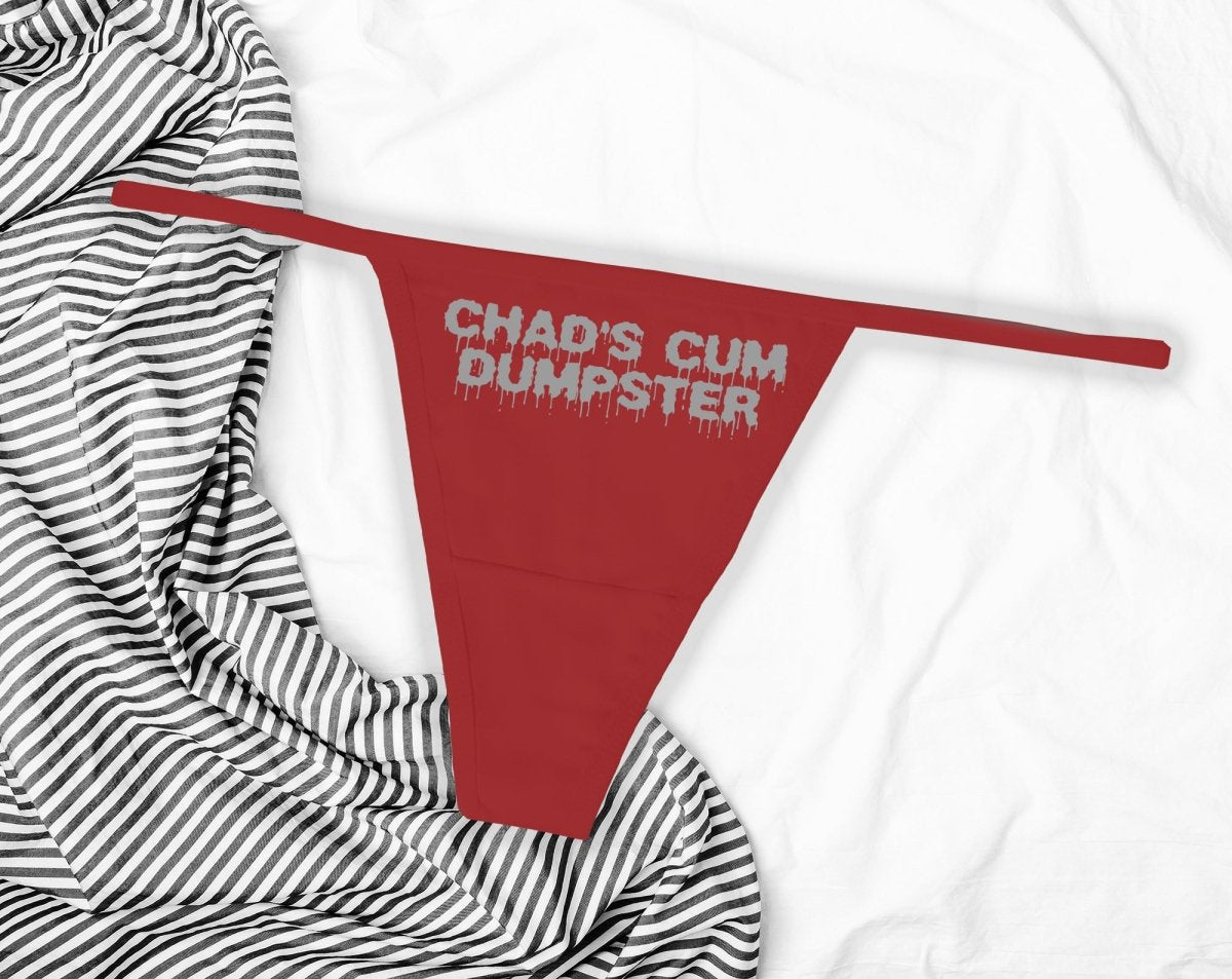 Cum Dumpster Personalized Panties