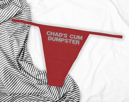 Cum Dumpster Personalized Panties