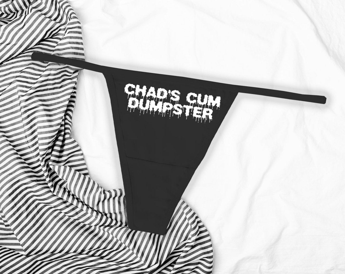 Cum Dumpster Personalized Panties