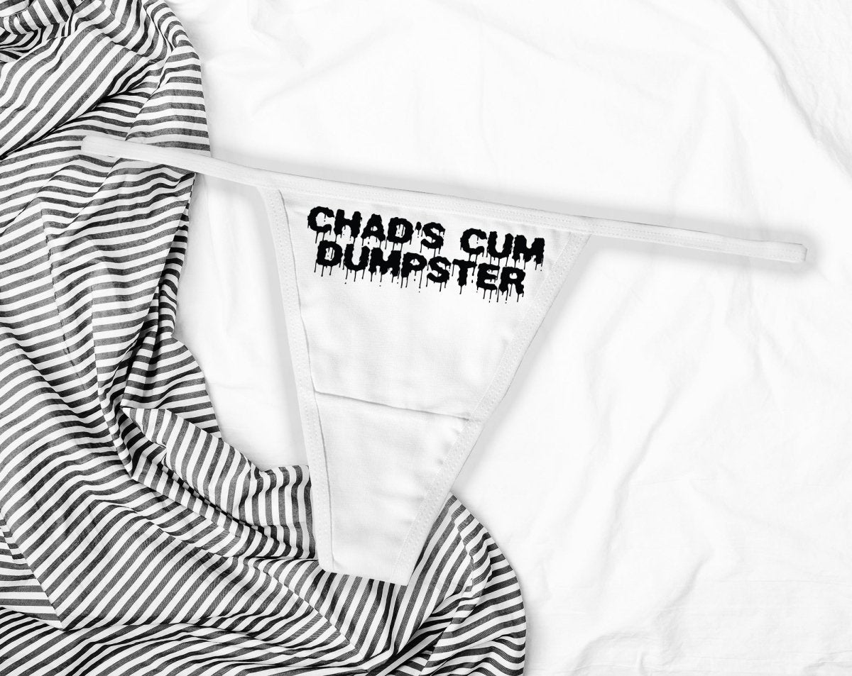 Cum Dumpster Personalized Panties