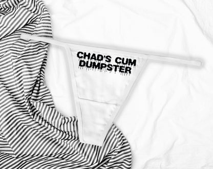 Cum Dumpster Personalized Panties