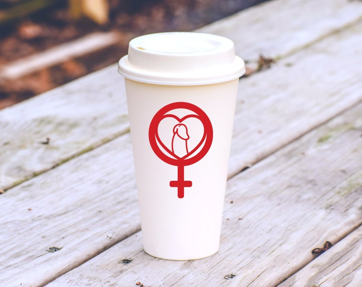 Dick Heart Female Decal