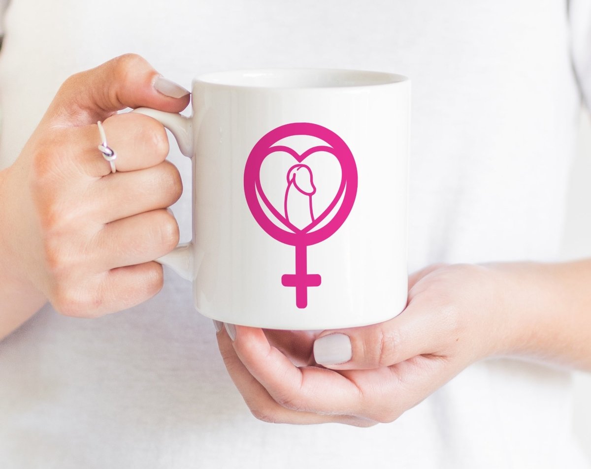 Dick Heart Female Decal