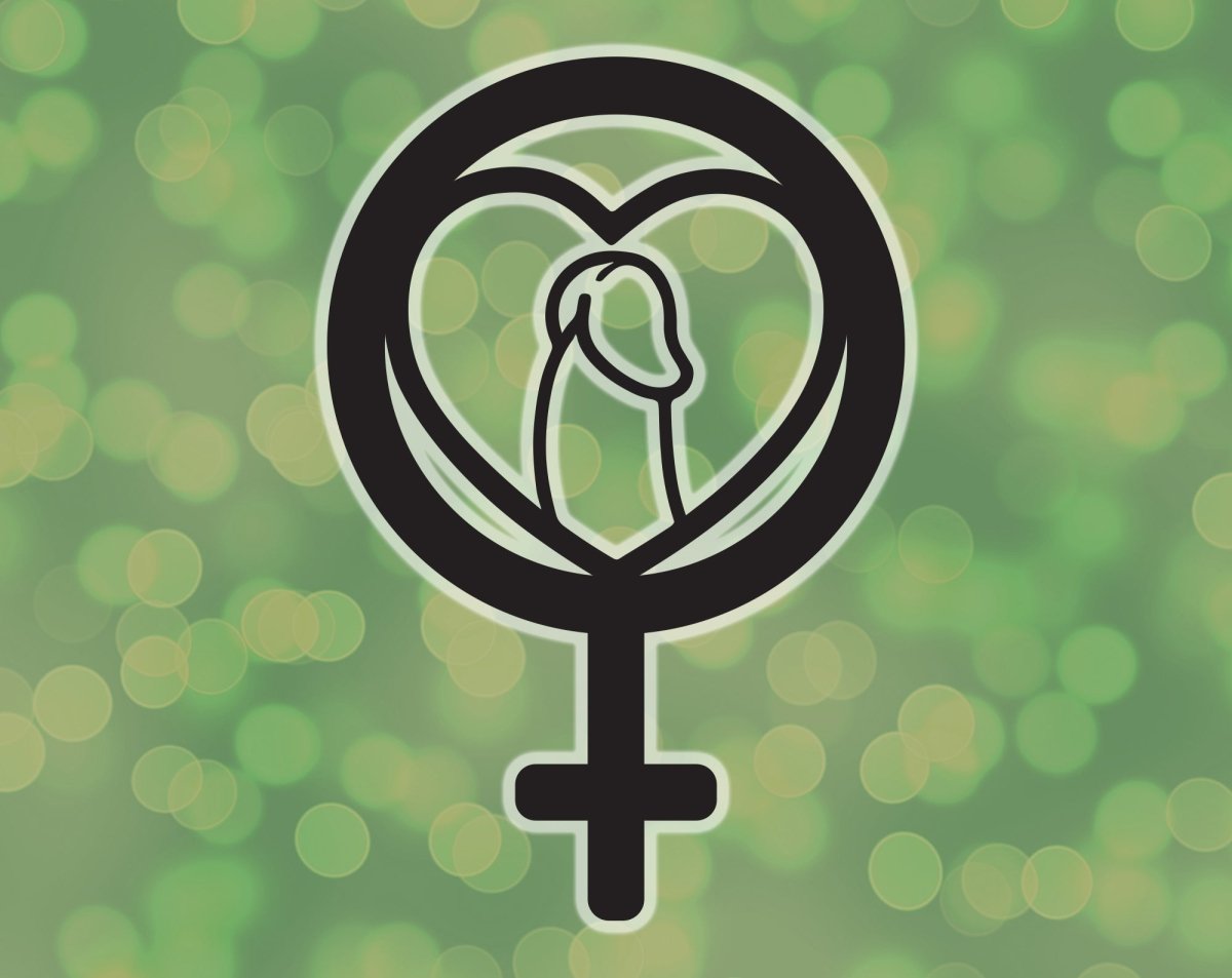 Dick Heart Female Decal