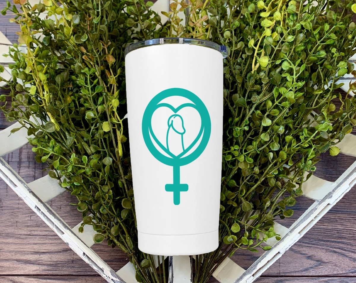 Dick Heart Female Decal