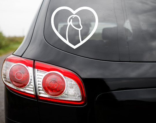 Penis Heart Decal, Love Dick Sticker, LGBTQ Decal, Pride Sticke