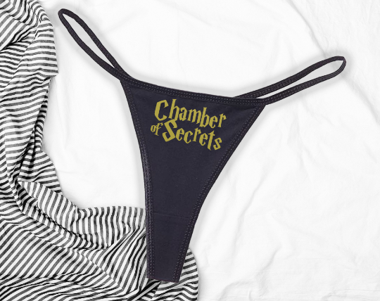 Chamber of Secrets Black Thong – Wicked Boutique