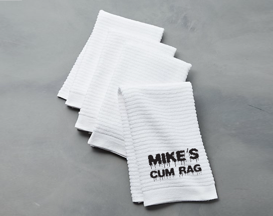 Personalized Cum Rag | After Sex Towel | Clean Up Towel | Nut Rag
