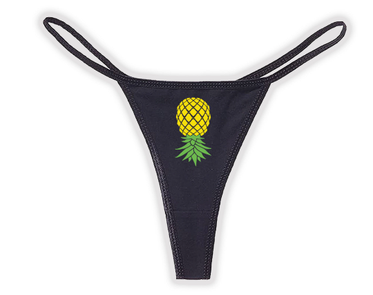 Sexy Panties for Swingers, Upside Down Pineapple Lingerie, Naughty