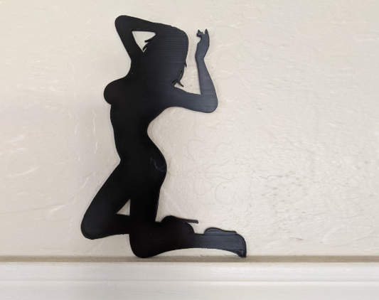 Sexy Lady Door Charm | Naked Women Home Décor | 3D Acrylic Wall Art | Gifts for Him
