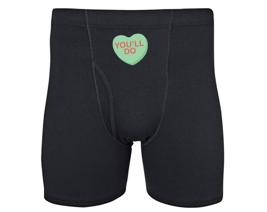 Conversation Heart You'll Do Men's Boxer Briefs