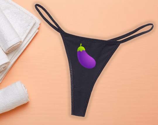 Eggplant Emoji Panties
