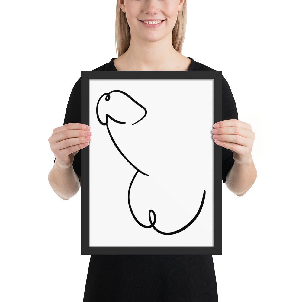 Framed photo paper poster