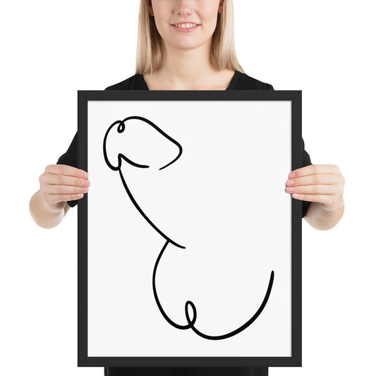 Framed photo paper poster